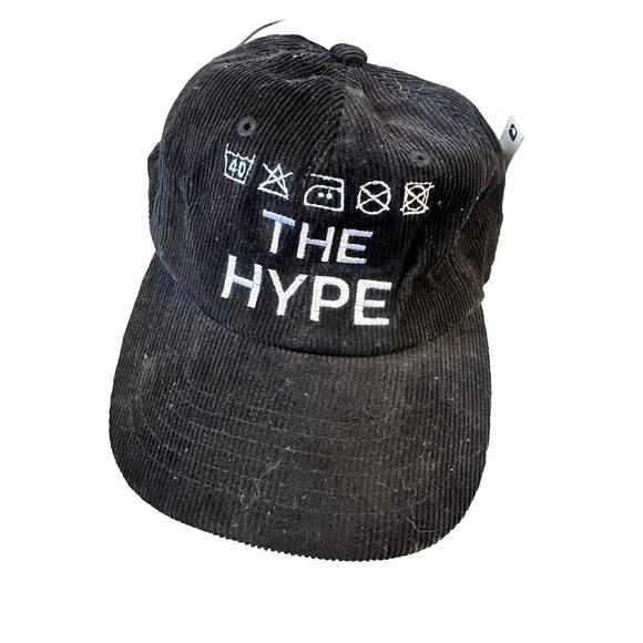 Academy Fits - The Hype Black Suede Adjustable Hat Gold Clasp NWT - Picture 1 of 5